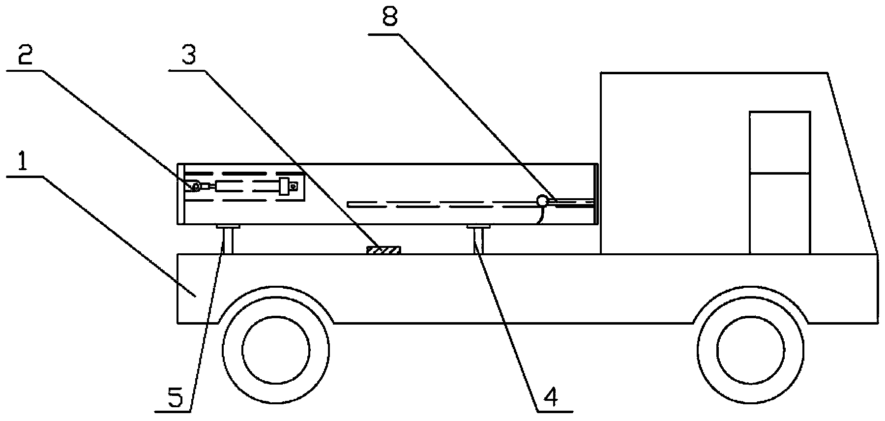 Balance self-open scraping-plate tilting cart