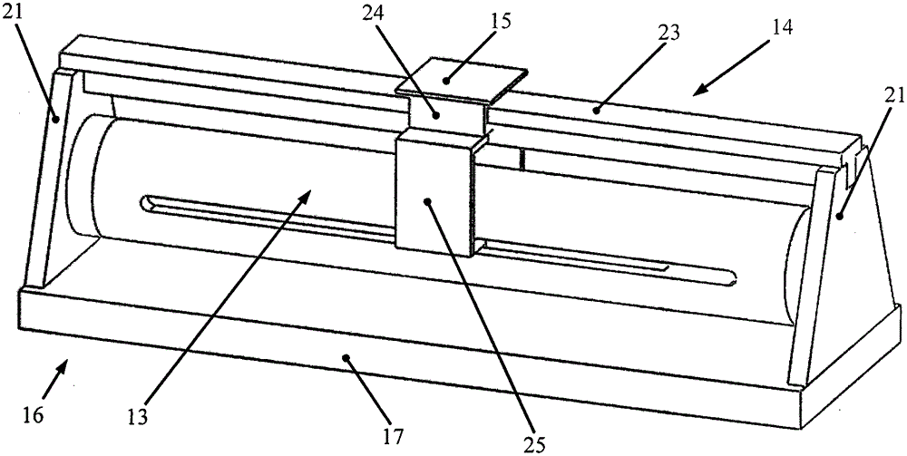 Long permanent magnet tube centripetal excitation cylindrical low-frequency vibration calibration table for magnetic field tracking compensation