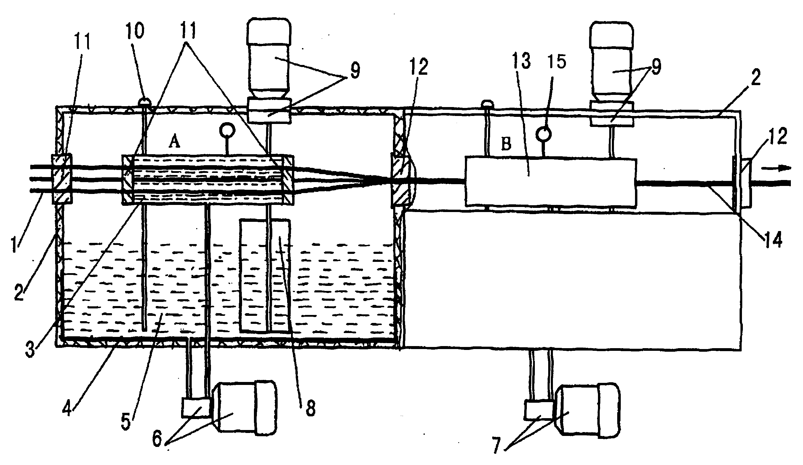 Method and apparatus for filling type communication cable compound filling