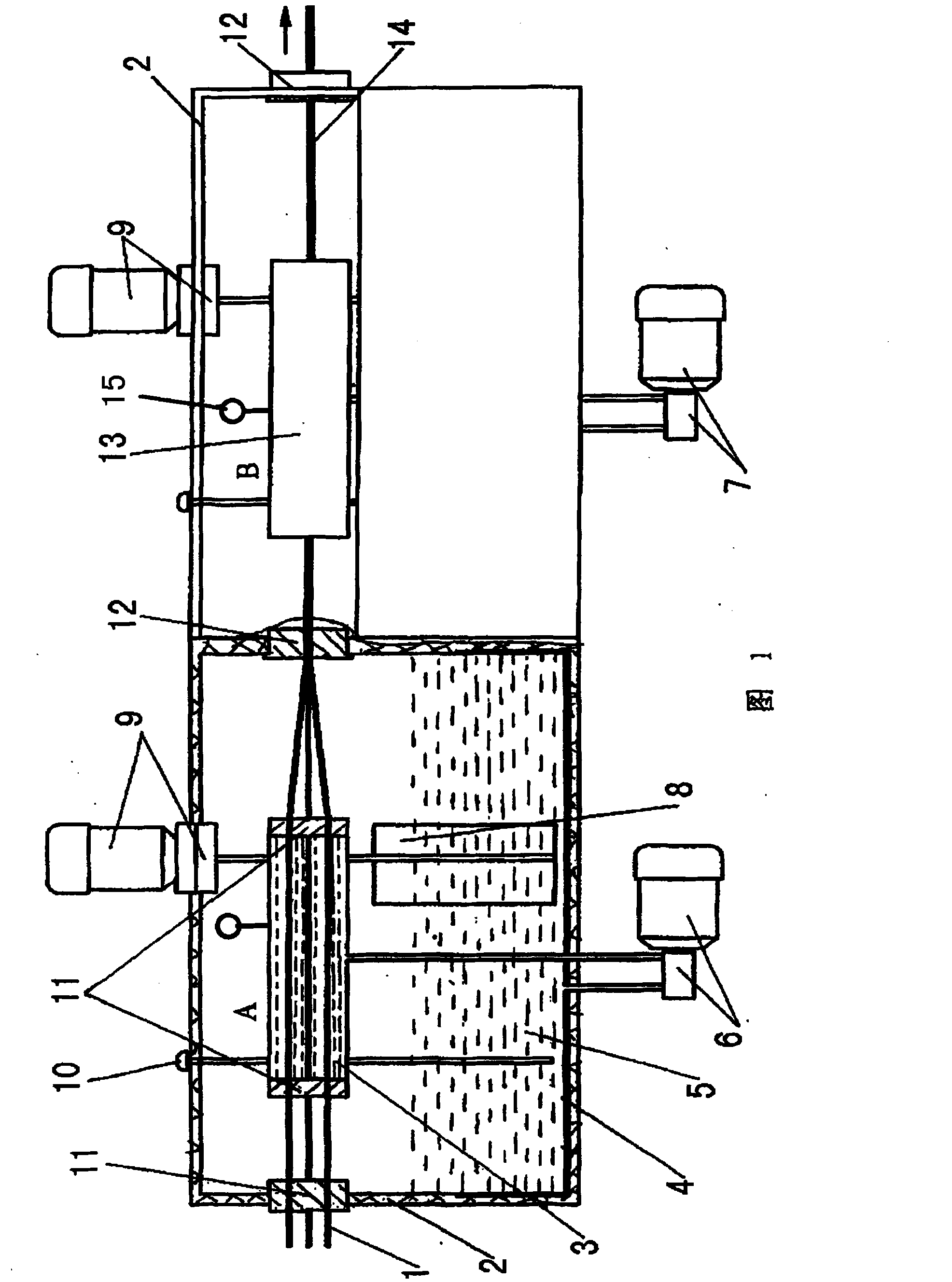 Method and apparatus for filling type communication cable compound filling