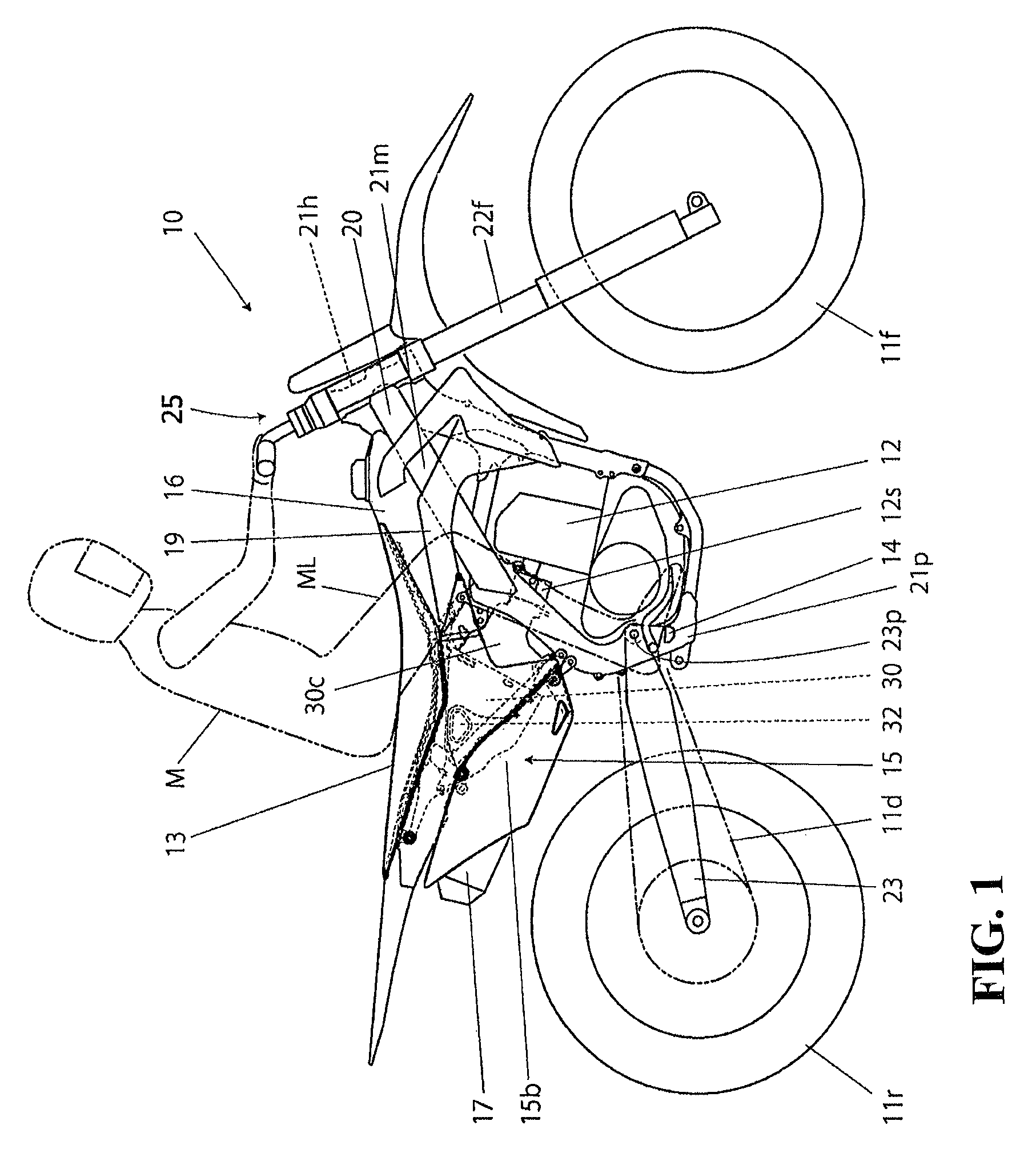 Intake structure for saddle-ride type vehicle