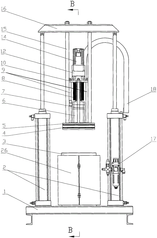 Gear pump and screw pump combined glue supply device