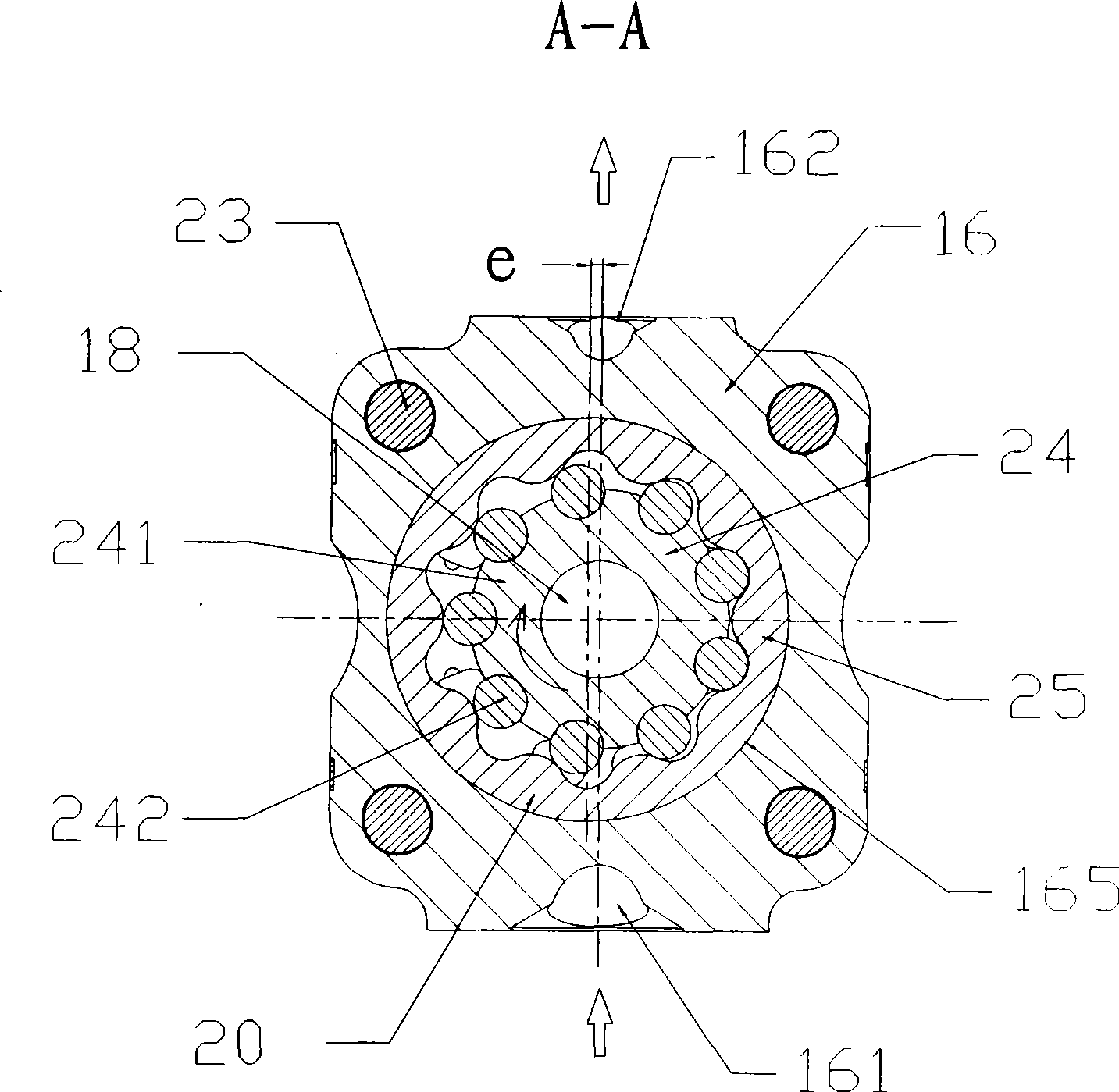 Modular internal gear pump or modular motor