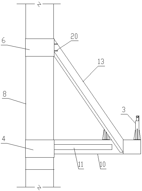 A suspension installation method for steel foundation of tower crane