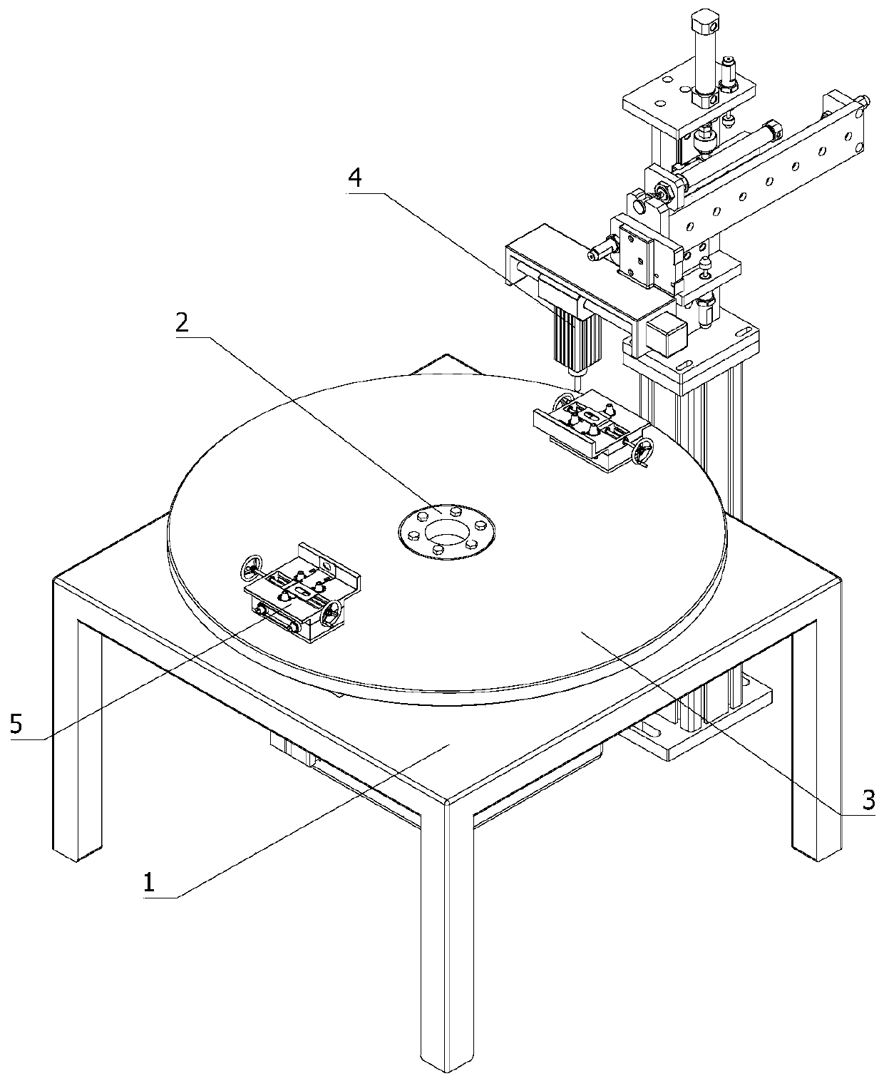 Automatic welding device for capacitor leading-out soldering lug