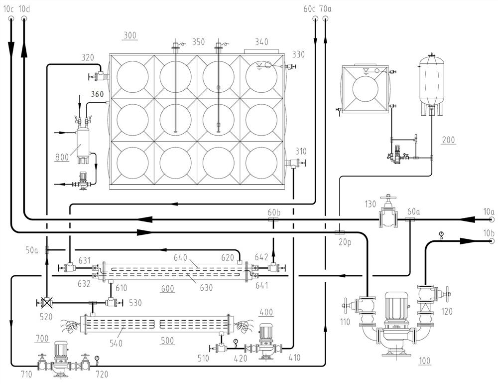 Double-medium closed-type energy release device for valley current and normal pressure energy storage