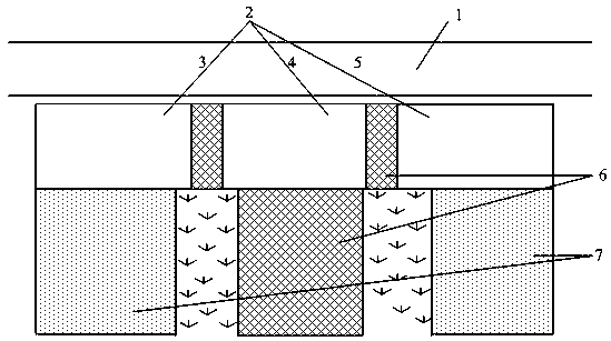 Ecological ditch system and method for intercepting agricultural non-point source pollution by utilizing waste aquaculture pond