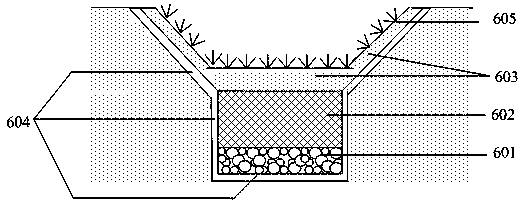 Ecological ditch system and method for intercepting agricultural non-point source pollution by utilizing waste aquaculture pond