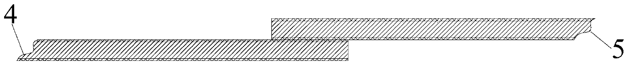 A preparation method for quick connection of short oblique tape prepregs into continuous oblique tape prepregs