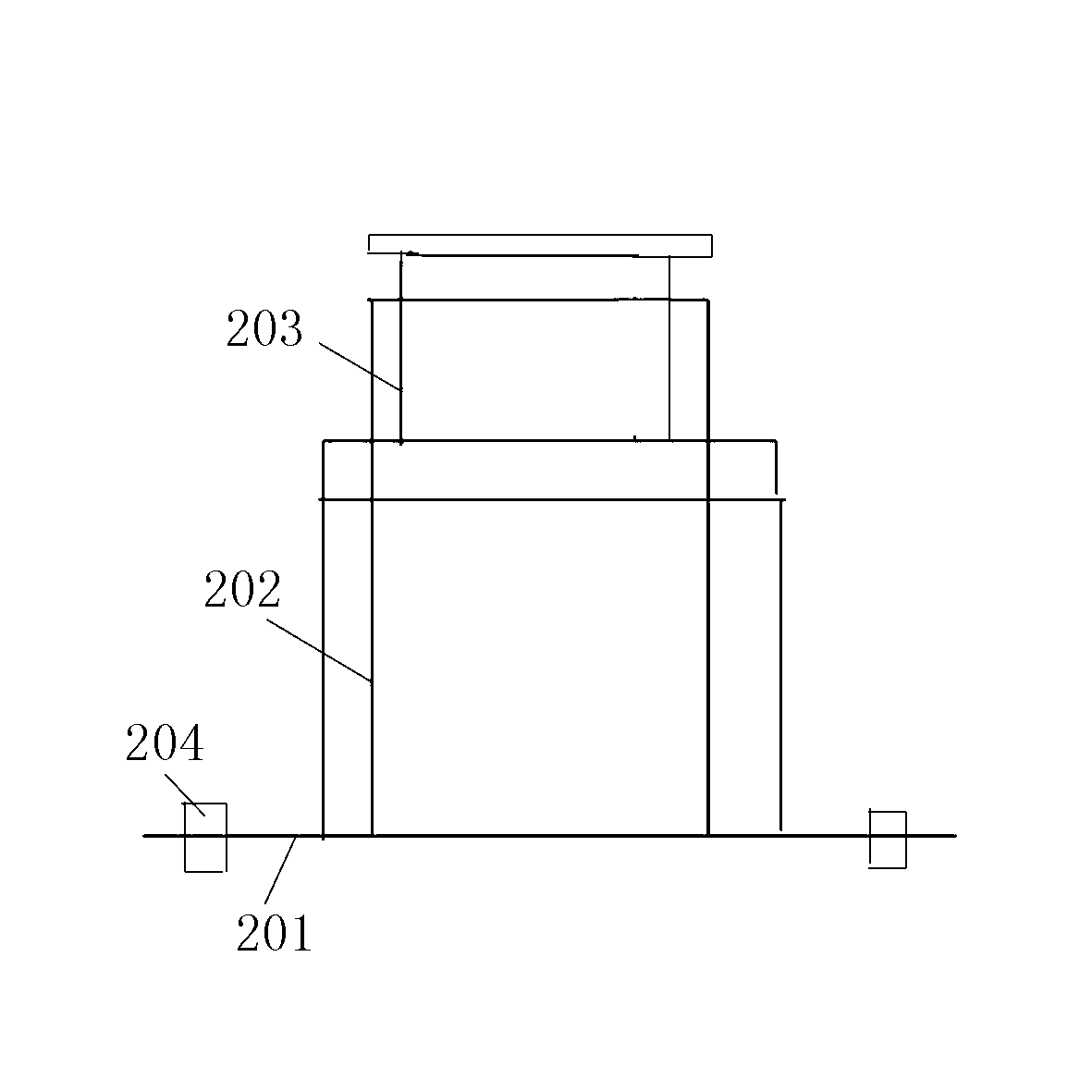 Large-sized slide supporter with core overturning table