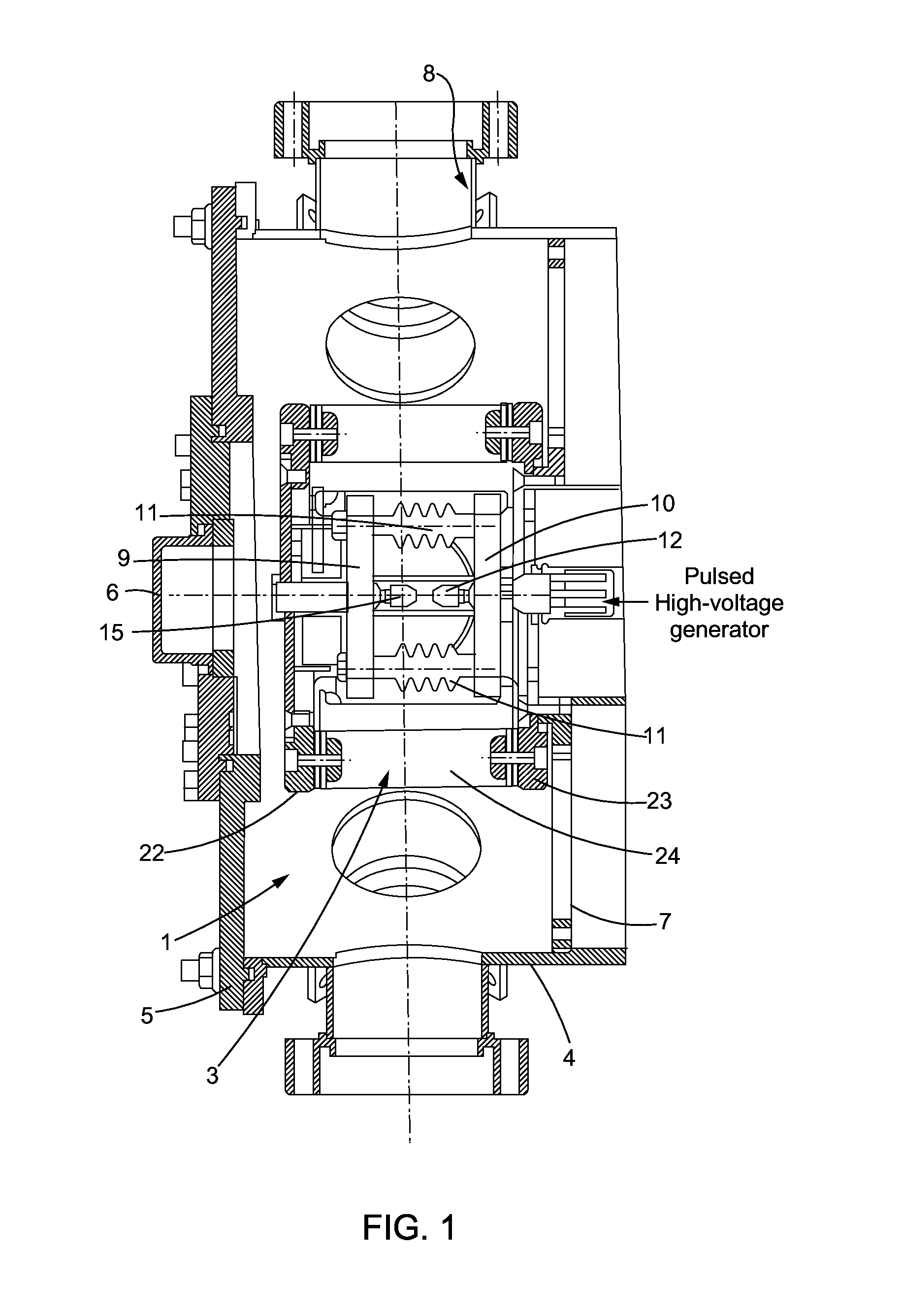 Relativistic Vacuum Diode for Shock Compression of a Substance