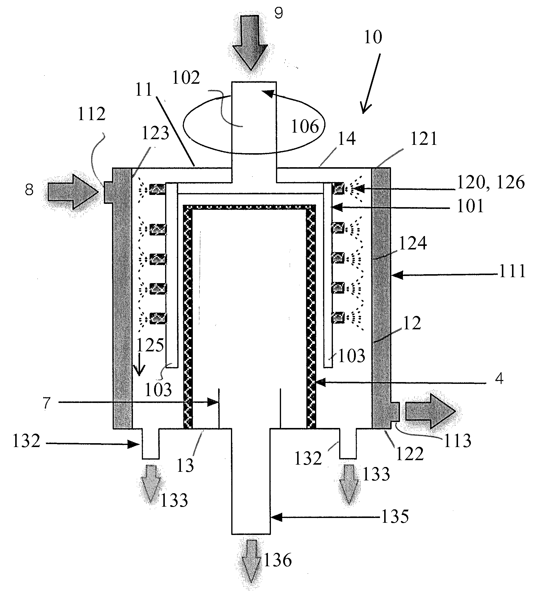 Controlled Thin Film Vapor Generator for Liquid Volume Reduction