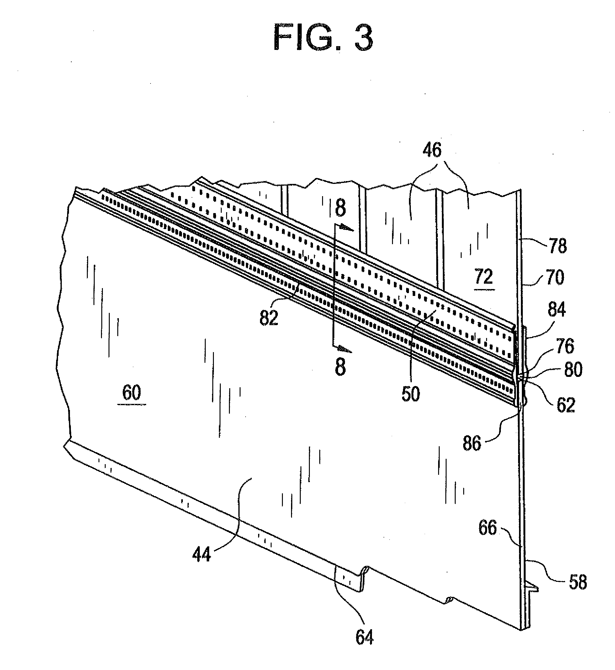 Butt joint for trailer side wall