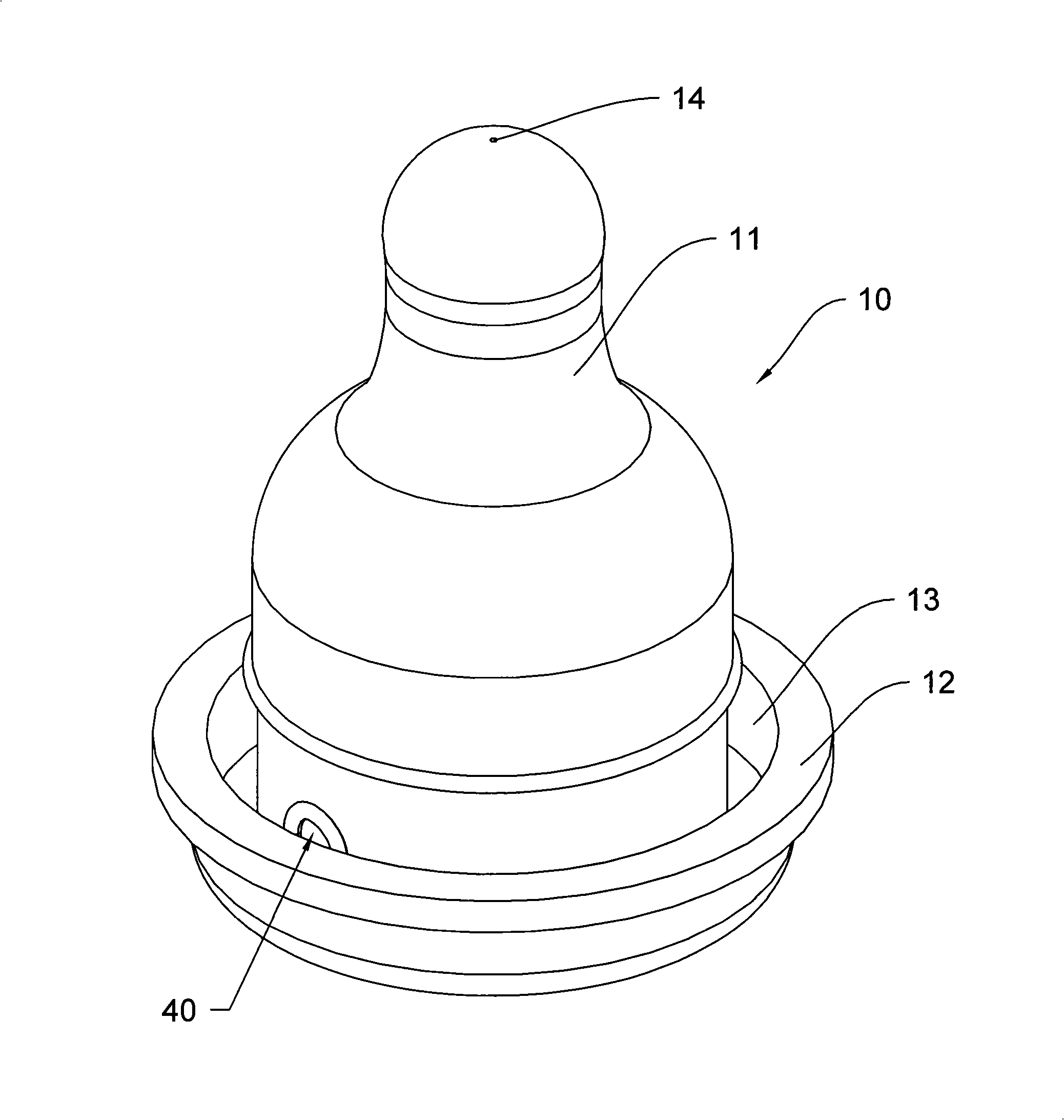 Nipple with adjustable bend angle and baby's bottle