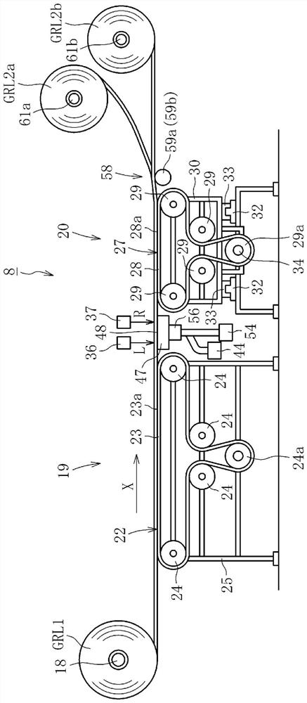 Glass film manufacturing method, glass roll manufacturing method, and glass film manufacturing device