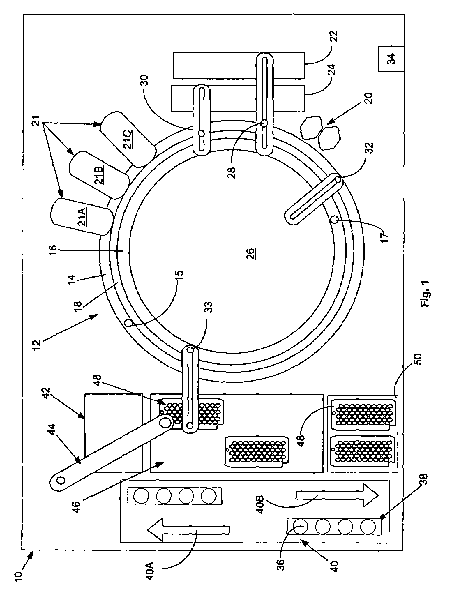 System for automatically storing and reprocessing patient samples in an automatic clinical analyzer