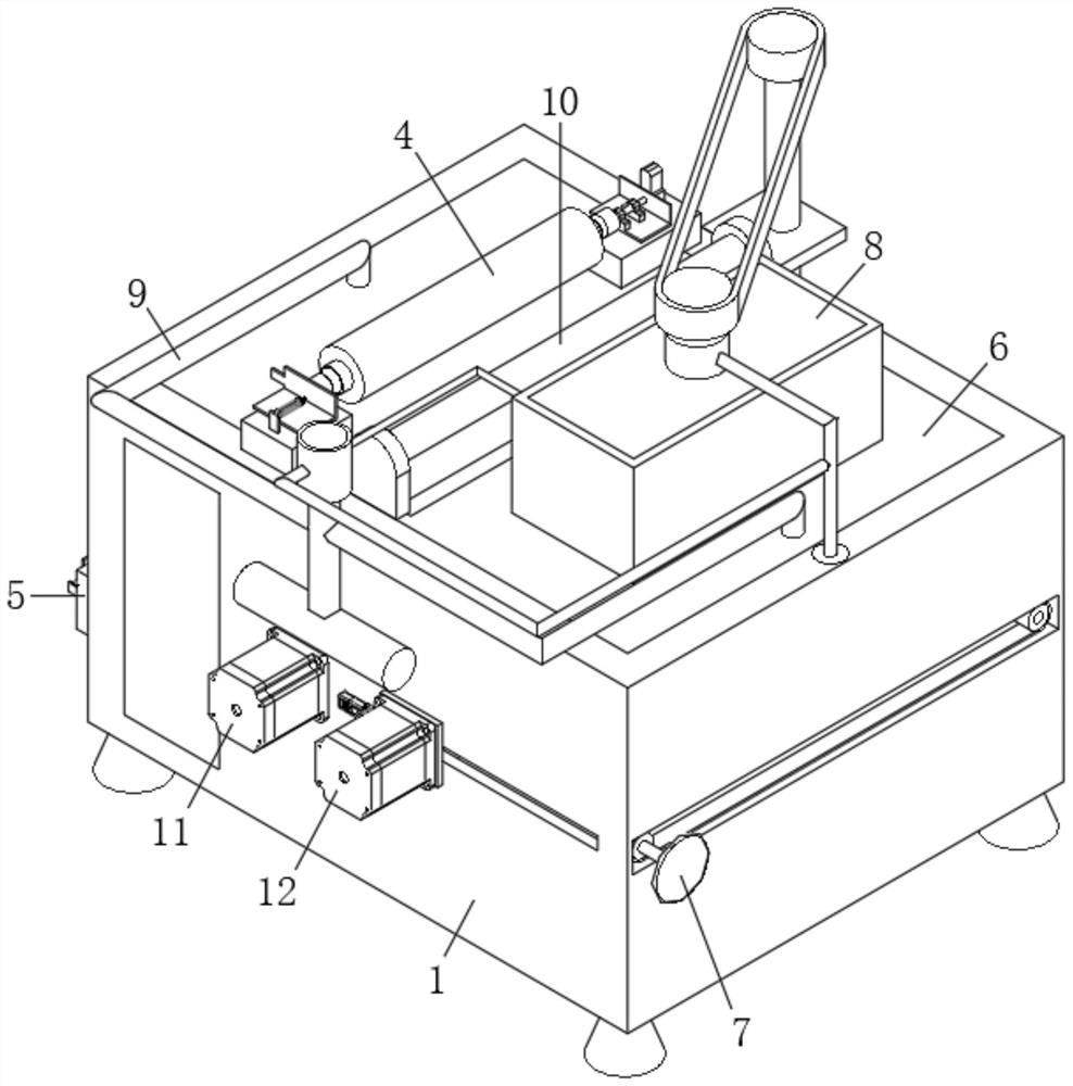 Pole piece pressing device for lithium battery production