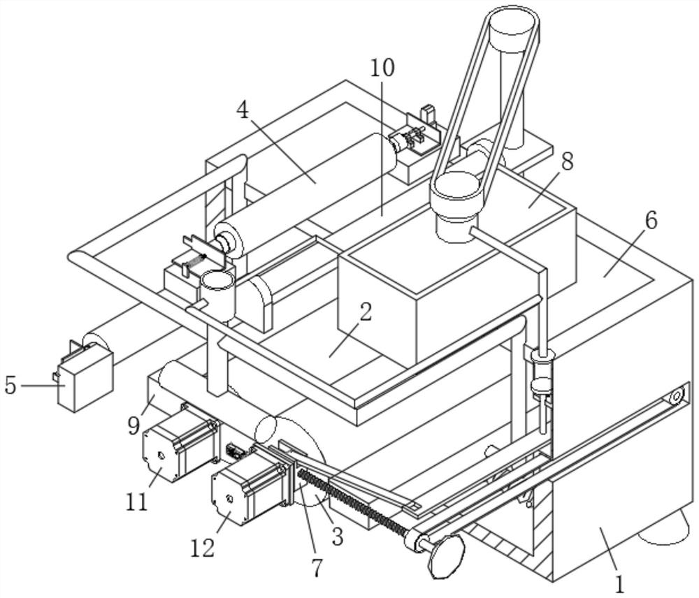 Pole piece pressing device for lithium battery production