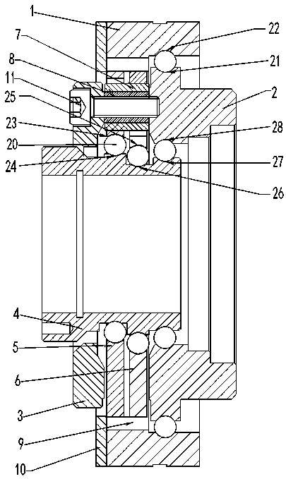 Processing method of input shaft of integral high-precision hollow speed reducer
