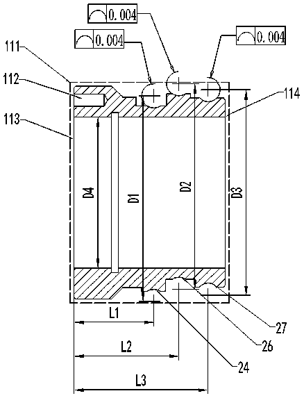 Processing method of input shaft of integral high-precision hollow speed reducer