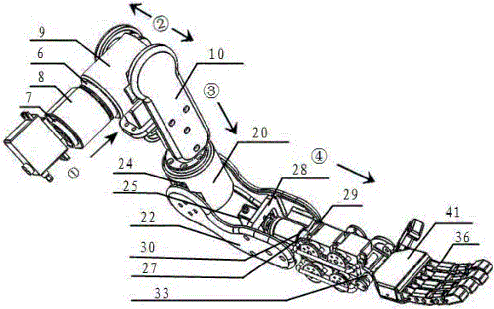 Human-simulated mechanical hand