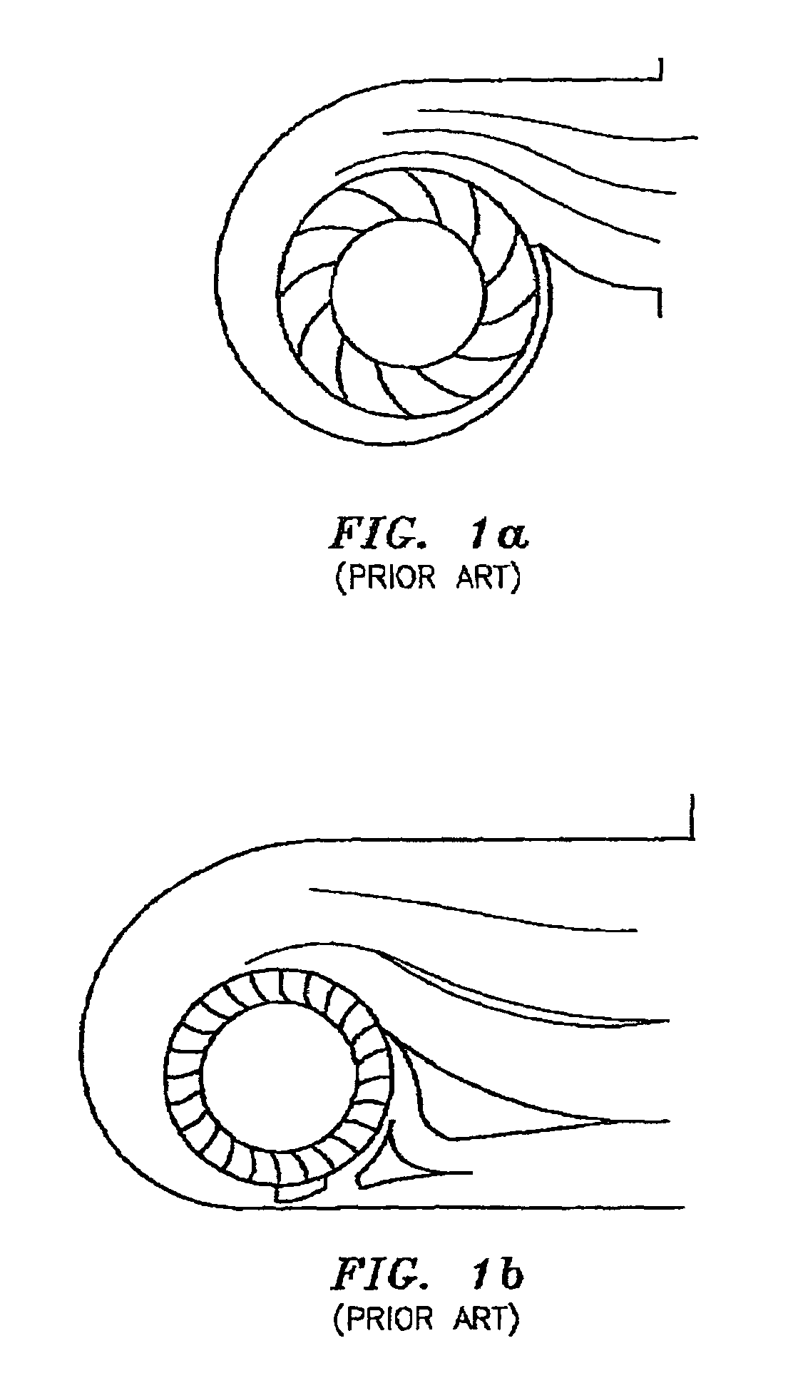 Centrifugal blower with partitioned scroll diffuser