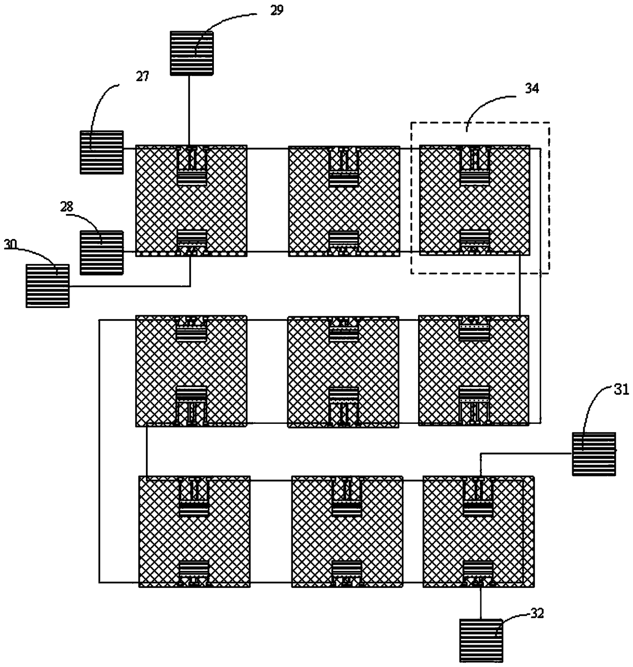 High-sensitivity micro-nano giant piezoresistive rain sensor and its preparation method and measurement structure