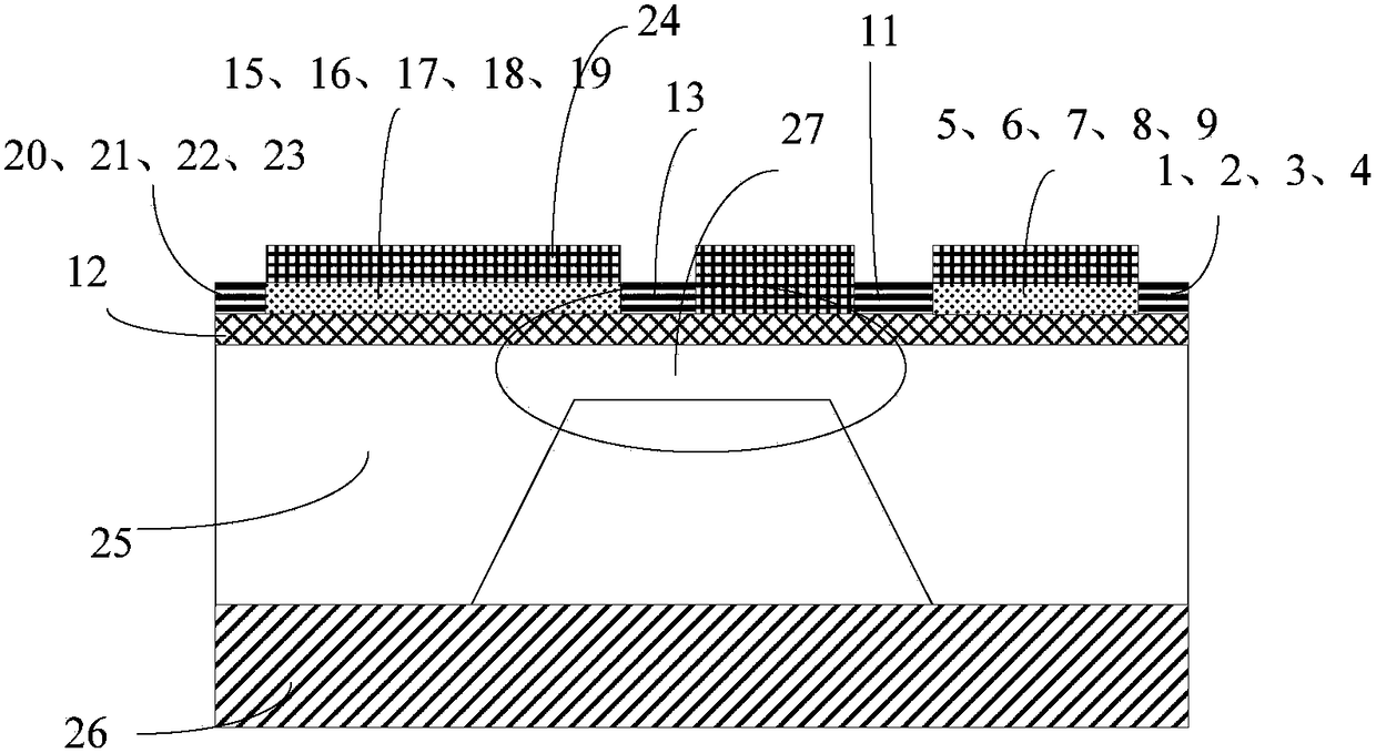 High-sensitivity micro-nano giant piezoresistive rain sensor and its preparation method and measurement structure