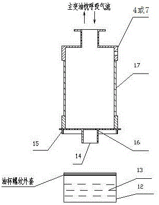 A main transformer online regenerative respirator with a frequency conversion control microwave heating device and its use method