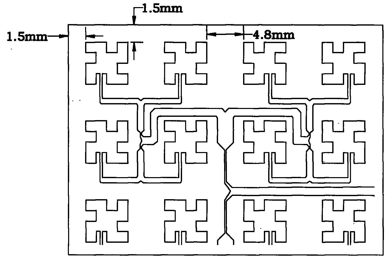 Cantor fractal microstrip array antenna for ku waveband