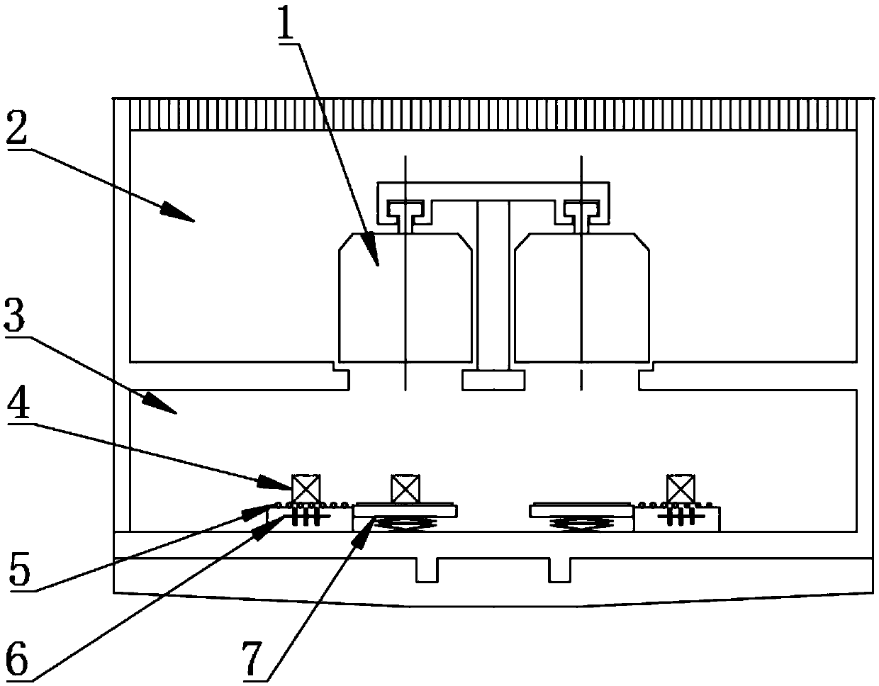 Urban check-in baggage loading and transporting platform based on sky trains