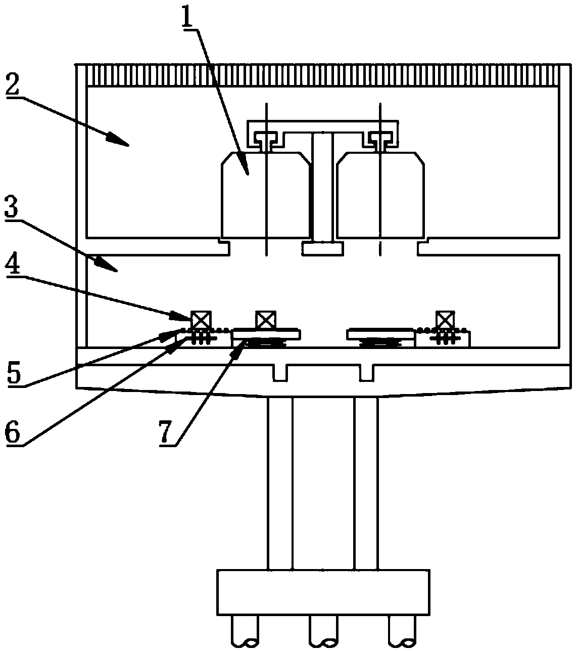 Urban check-in baggage loading and transporting platform based on sky trains