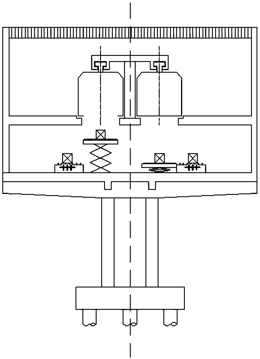 Urban check-in baggage loading and transporting platform based on sky trains