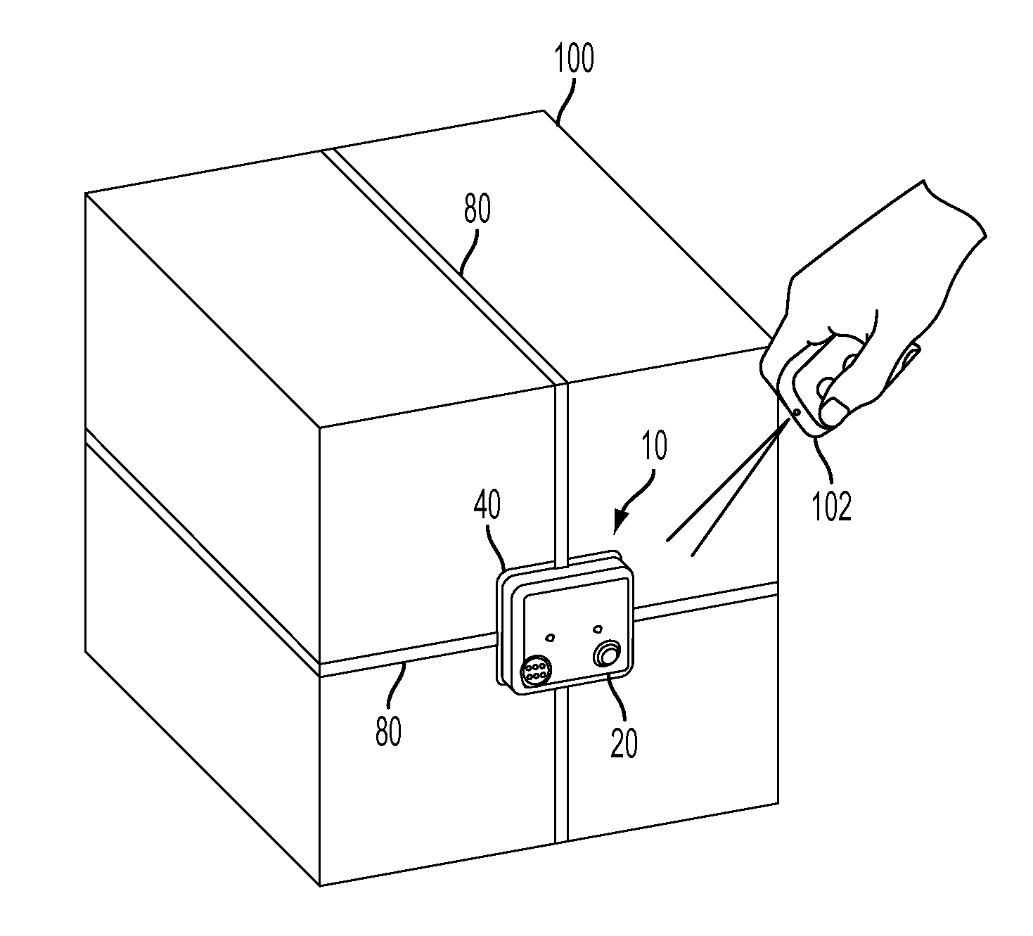 Security apparatus with conductive ribbons