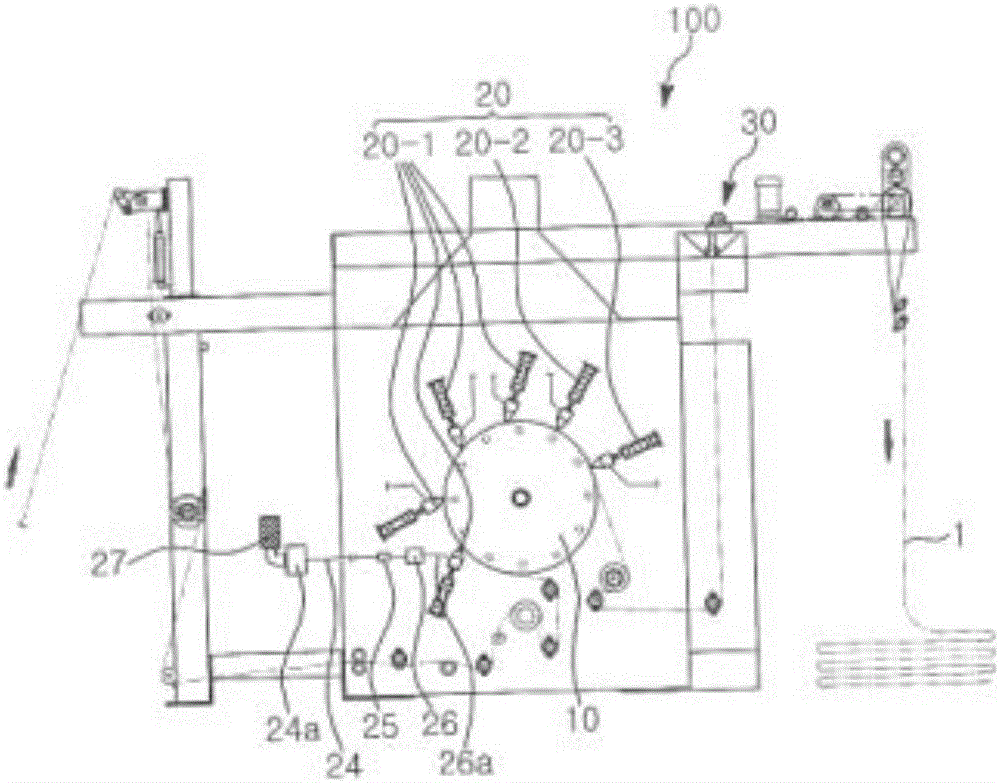 A raising processing device for raised fabric