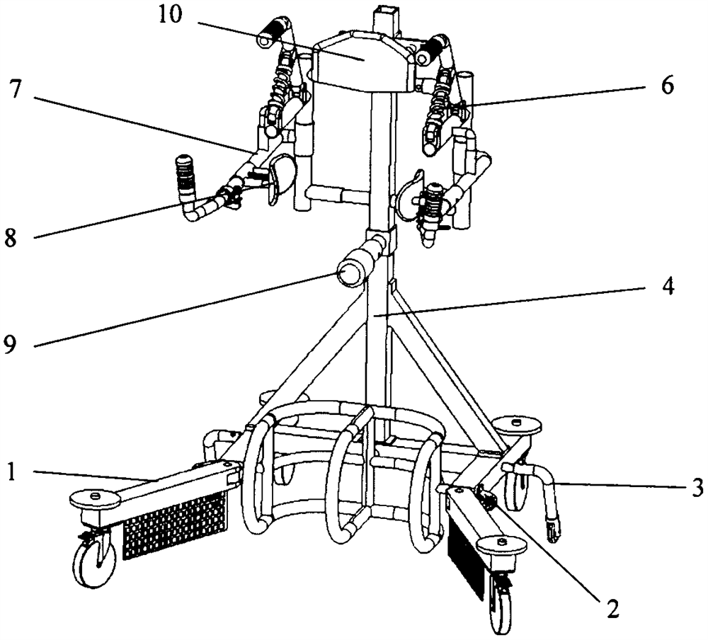 Adjustable walking aid