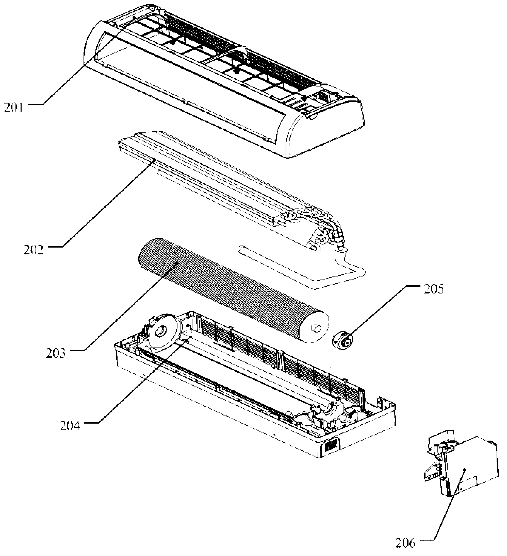 Air-conditioner wind rotor mechanism