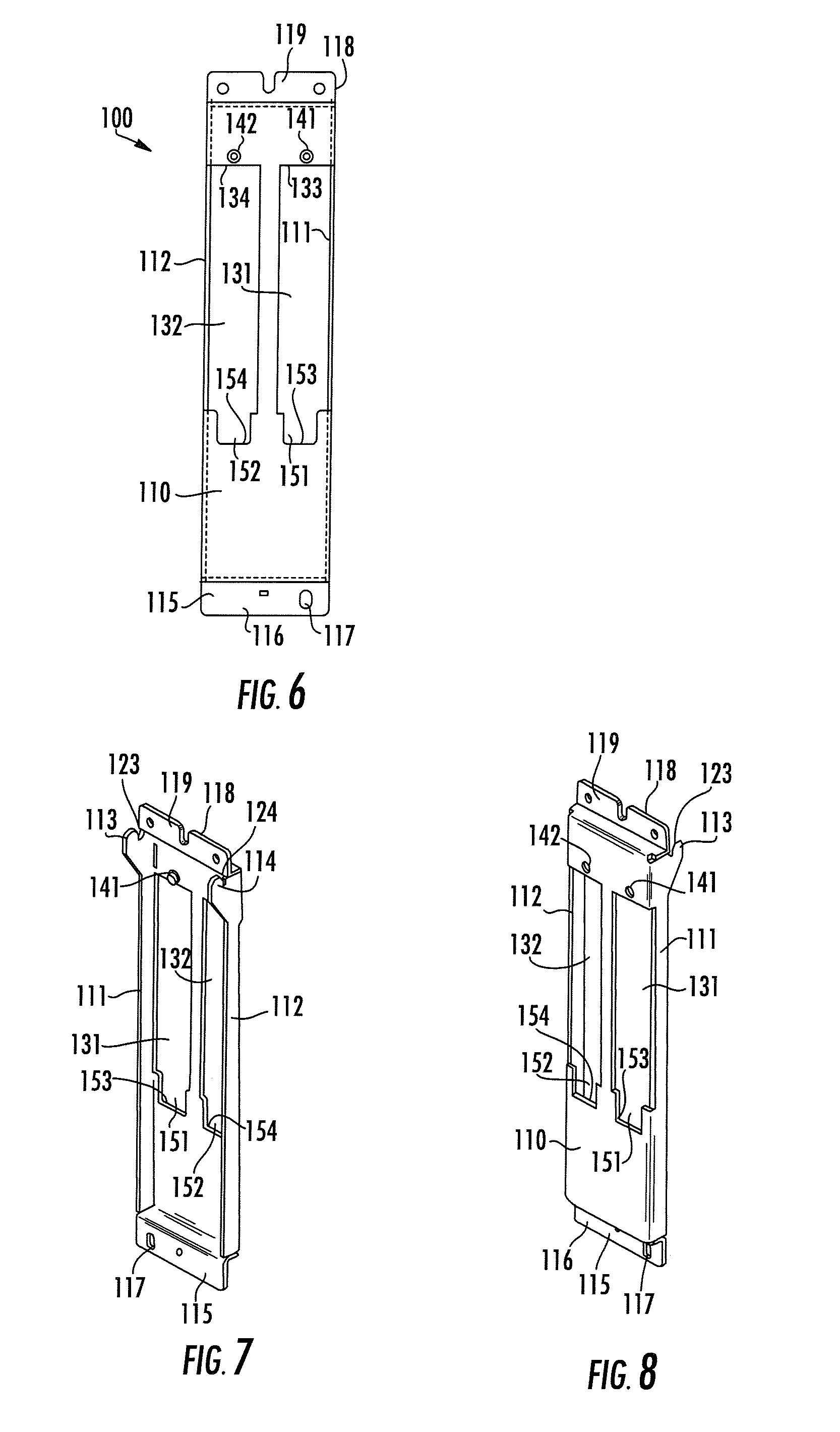 Clip-based fastening arrangement for attaching multi-pin connector to rear panel of electronic equipment chassis