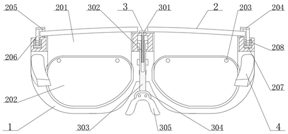 AR glasses convenient to wear and using method thereof