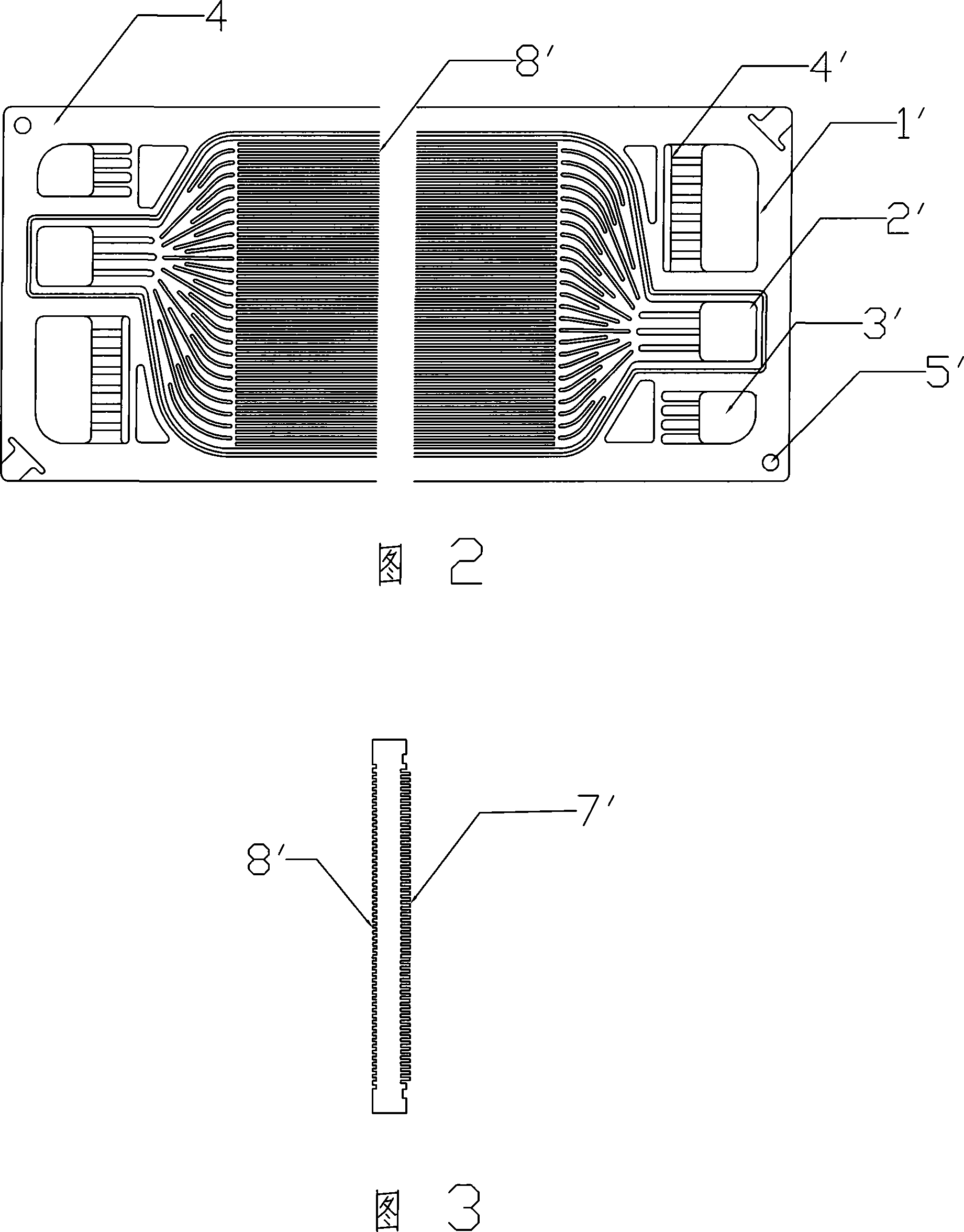Production method for flexible graphite polar plate with plough groove on both faces