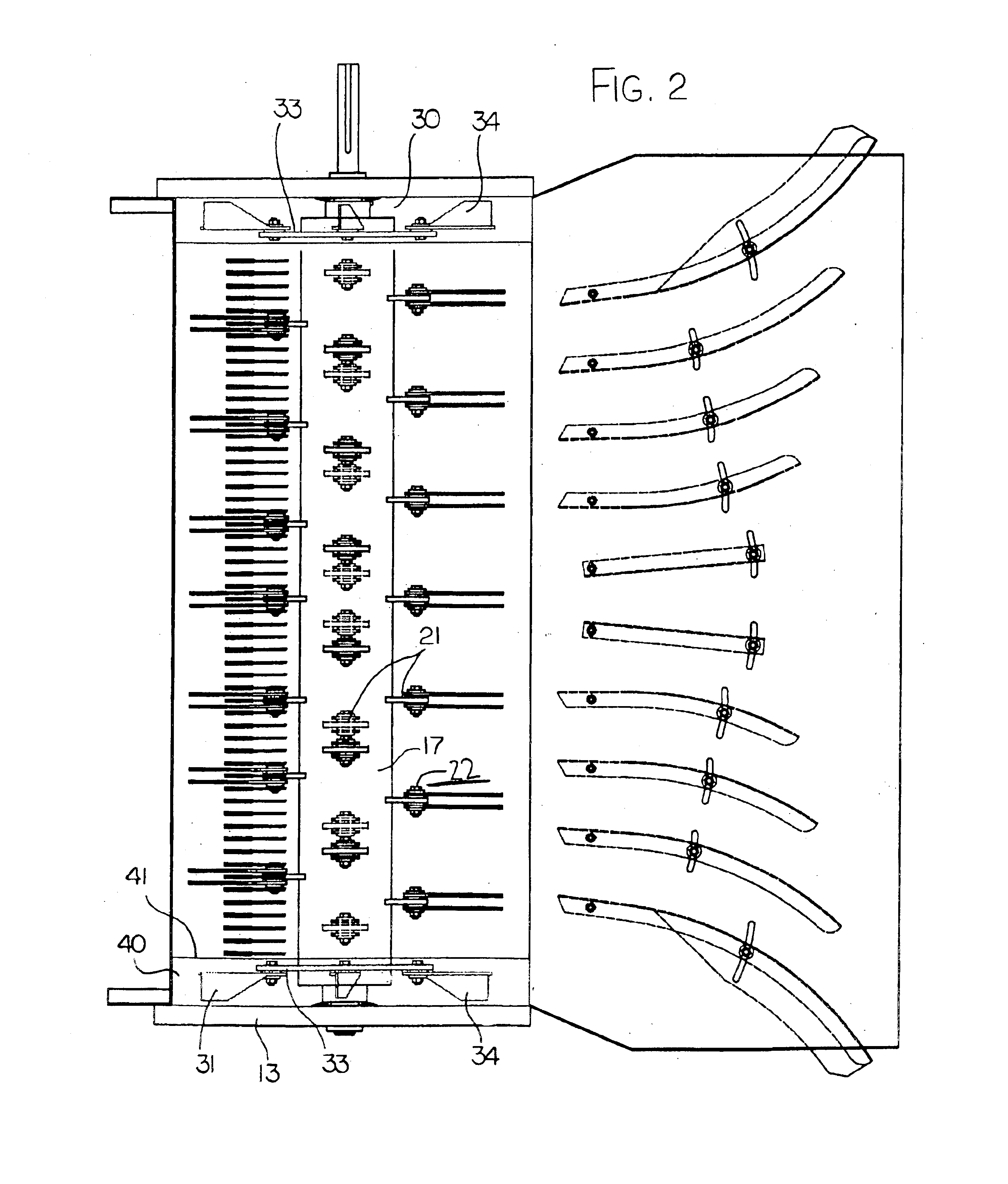 Apparatus for chopping and discharging straw from a combine harvester