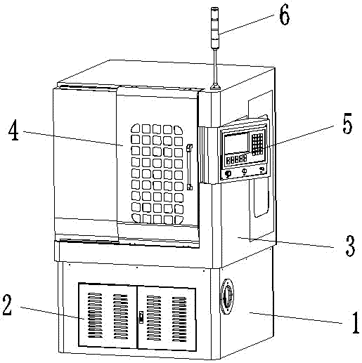 Five-shaft numerical control polishing machine