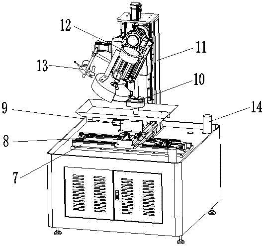 Five-shaft numerical control polishing machine
