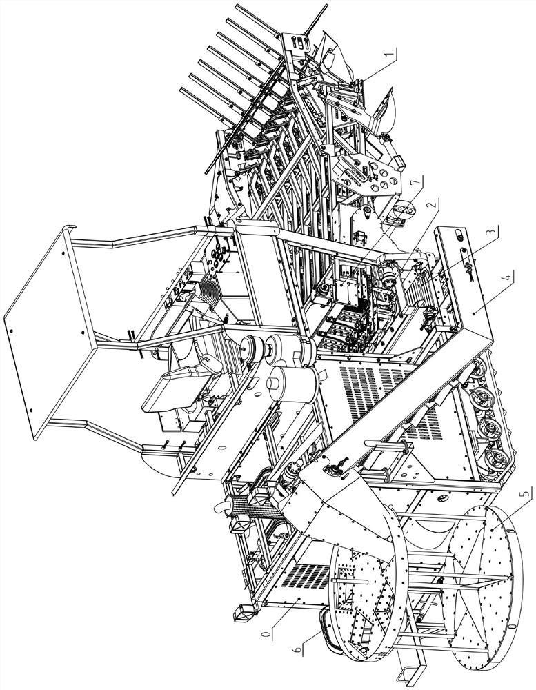 Conveying and bagging system for garlic harvesting equipment