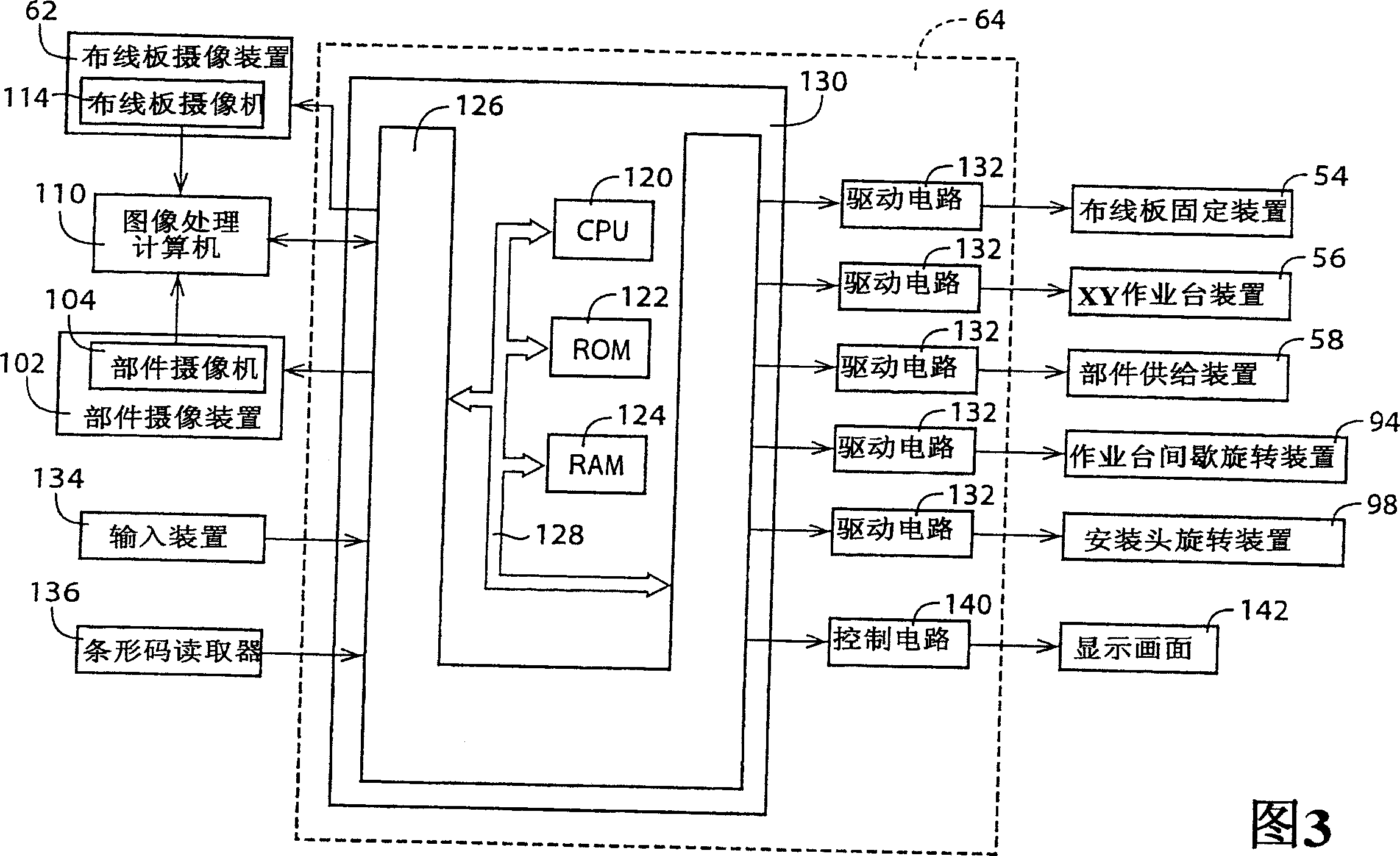 Pair circuit substrate operating machine