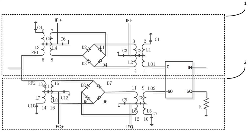Quadrature mixer circuit