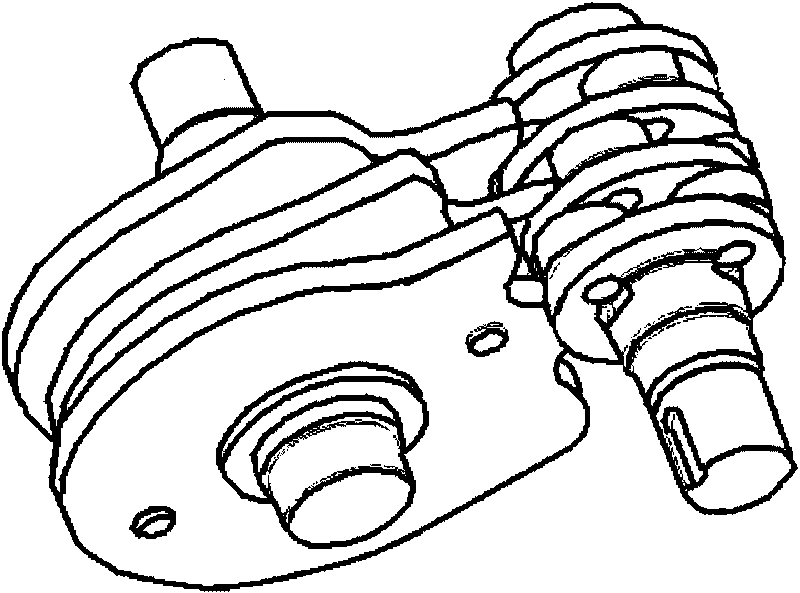 High-speed dividing mechanism of back connection type cam connecting rod