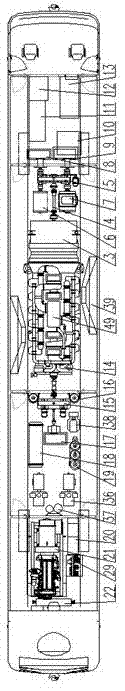 Diesel locomotive for direct power supply passenger transport of train