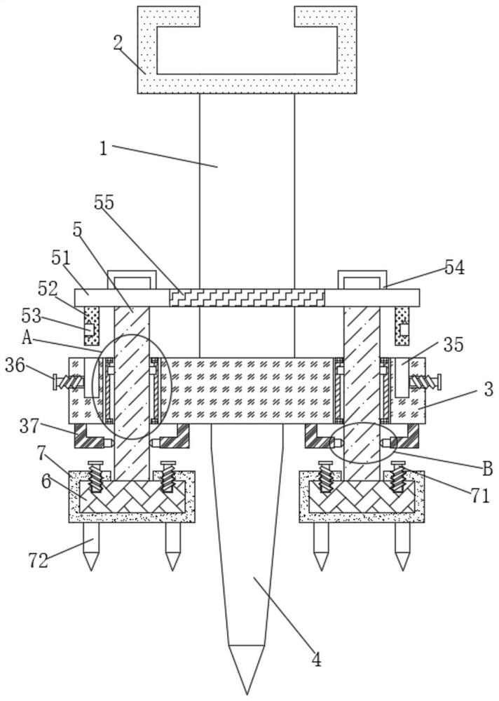 Convenient and rapid supporting pile for steel plate group laying