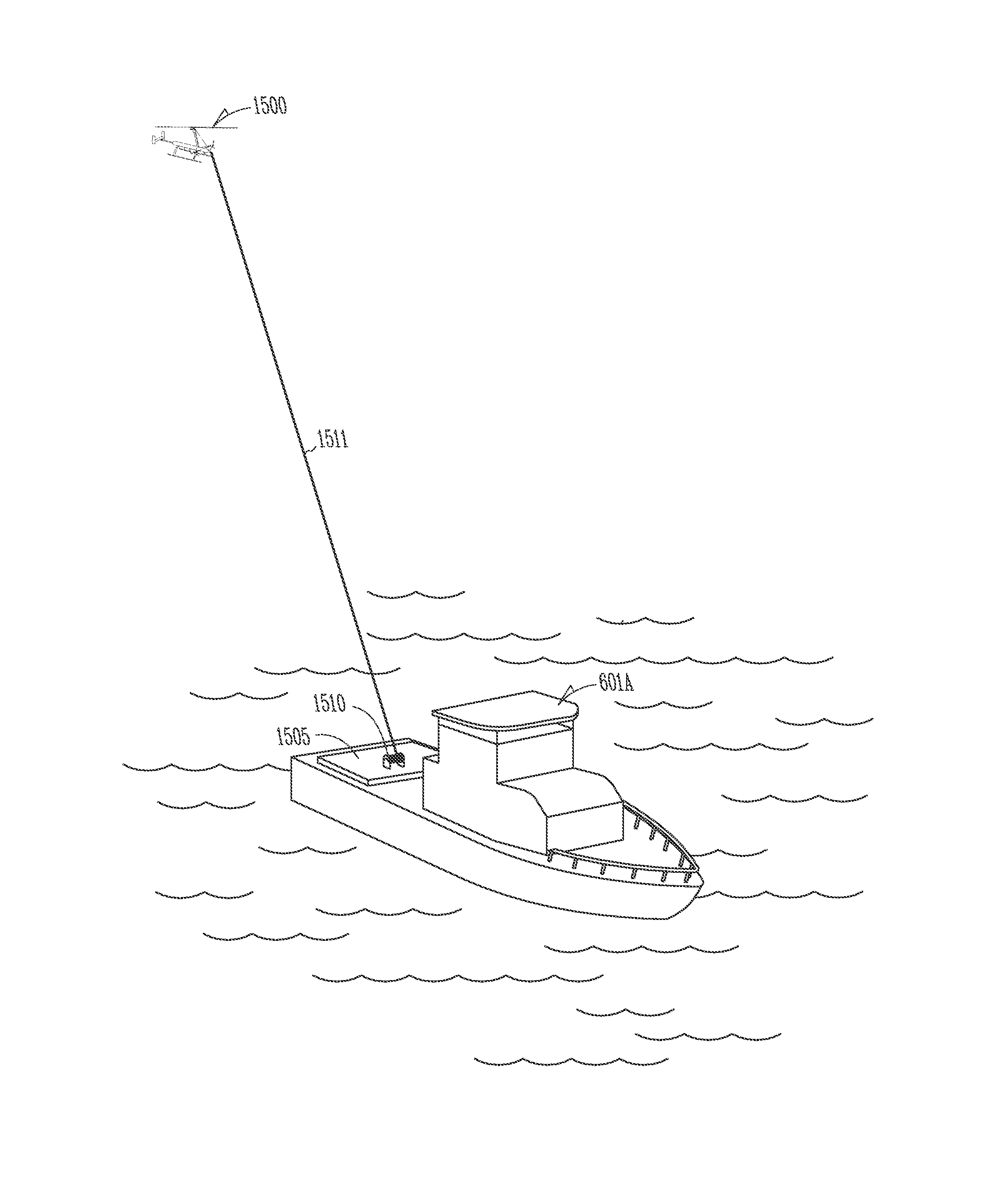 Marine vessel-towable aerovehicle system with automated tow line release